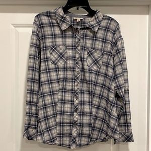 Western style button down blouse